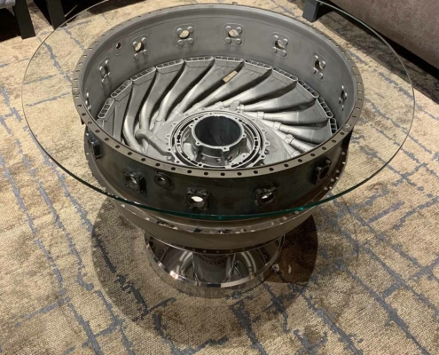 Pratt & Whitney Canada PW100 gas generator case table for sale.